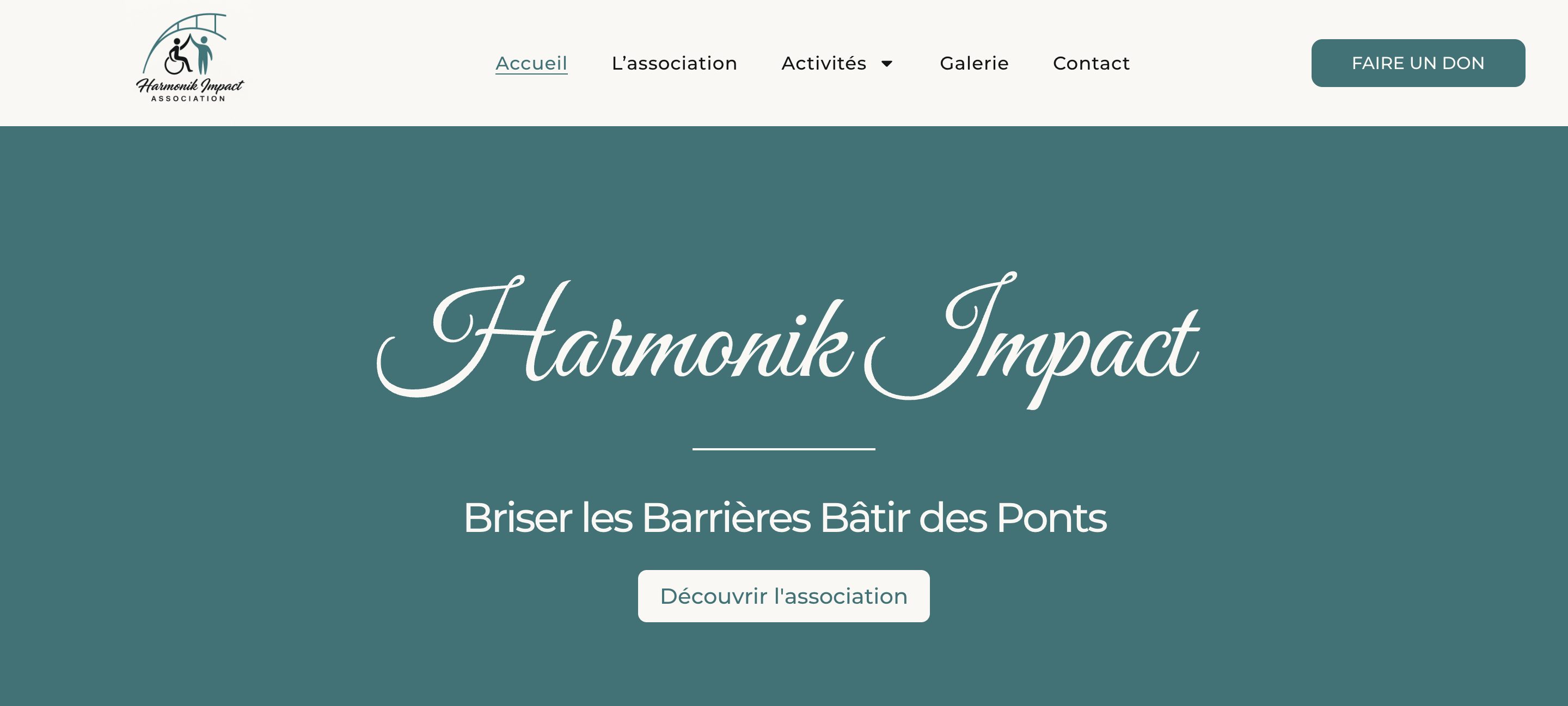 Harmonik Impact, association, refonte et maintenance