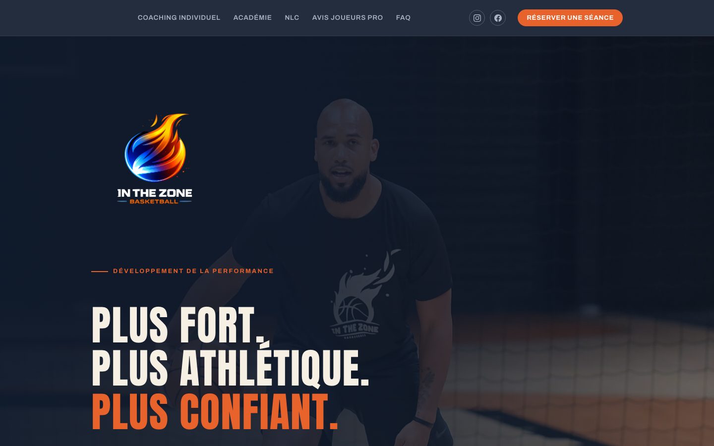 Site livré · In The Zone
